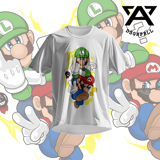 Super Bros Voltage Tee – Mario & Luigi Street Style Edition