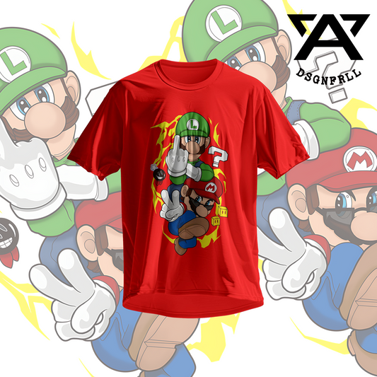 Super Bros Voltage Tee – Mario & Luigi Street Style Edition