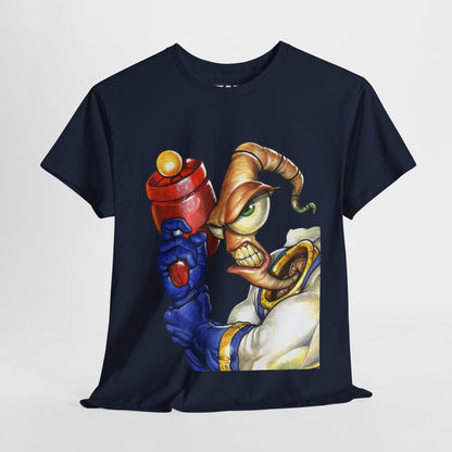 Retro Hero Earthworm Jim Blaster Tee