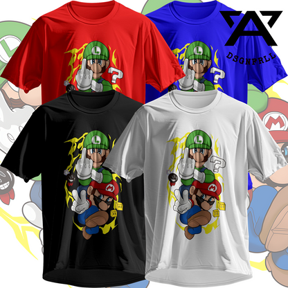 Super Bros Voltage Tee – Mario & Luigi Street Style Edition