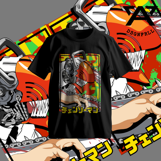 Chainsaw Man Pop Manga Tee – Limited Edition Streetwear