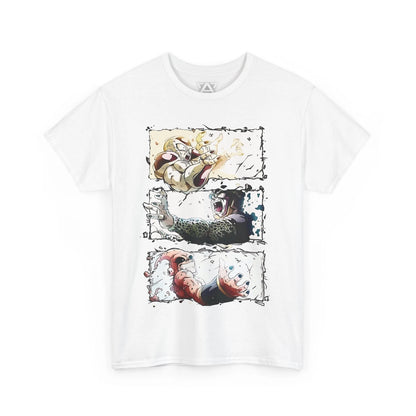 Dragon Ball Z – Villains Epic Battle Anime T-Shirt | Frieza, Cell, Majin Buu Tee